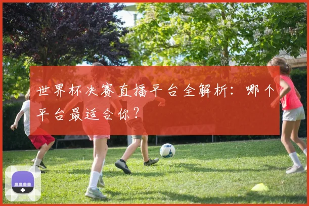 世界杯决赛直播平台全解析:哪个平台最适合你?
