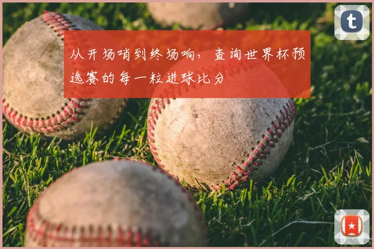 从开场哨到终场响,查询世界杯预选赛的每一粒进球比分